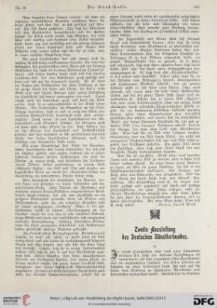 10: Zweite Ausstellung des Deutschen Künstlerbundes, 2