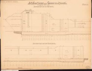 Schleuse Danziger Haupt, Danzig: Längsschnitte 1:100