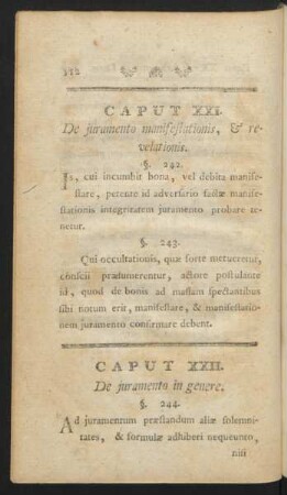 Caput XXII. De iuramento in genere