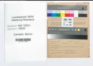 Entnazifizierung Benno Canstein, geb. 27.02.1909 (Prokurist)
