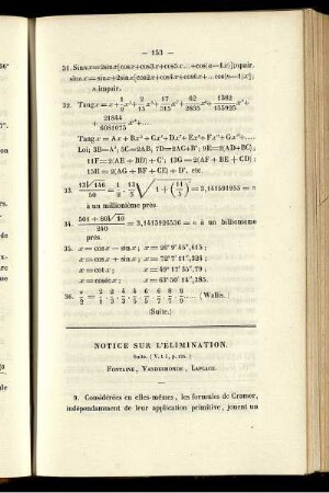 Notice sur l´élimination.