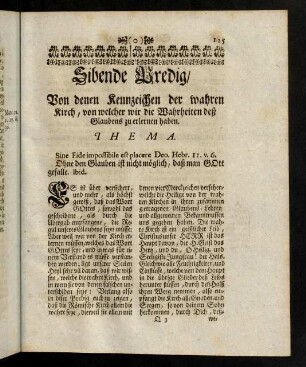 125-147, Siebende Predigt