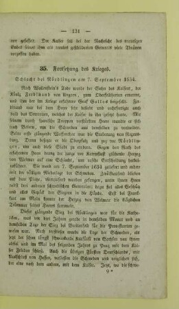 35. Fortsetzung des Krieges