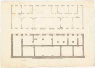 Wohnhaus: Grundrisse Souterrain 2. Etage