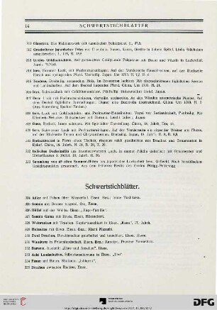 Schwertstischblätter (Nr. 324-349a)