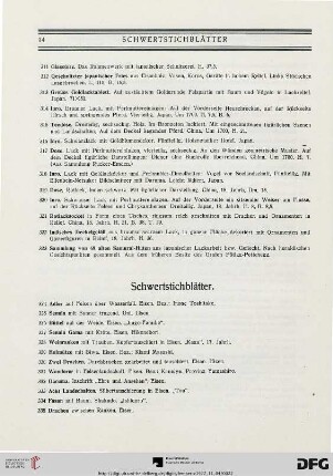 Schwertstischblätter (Nr. 324-349a)