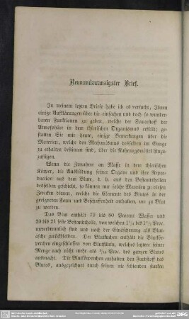 Neunundzwanzigster Brief