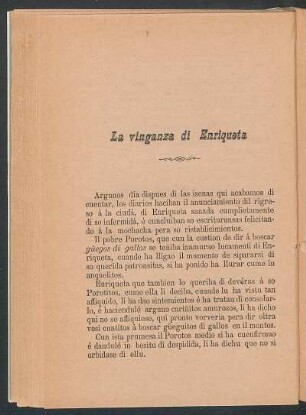 La vinganza di Enriqueta