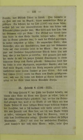 38. Heinrich V. (1106 - 1125)