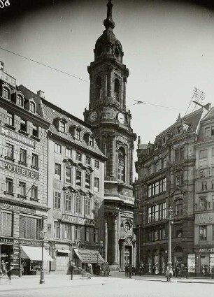 Altmarkt : Dresden-Altstadt, Altmarkt. Südostecke des Altmarktes mit Kreuzkirche