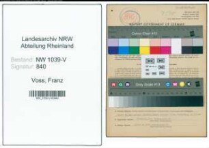 Entnazifizierung Franz Voss , geb. 12.01.1909 (Hauderer)