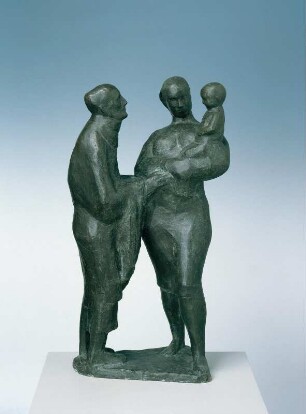 Drei Generationen : Drei Generationen. Bronze, 49 x 27,2 x 20,5 cm (1967; M. Kreßner). Dresden: Skulpturensammlung ZV 3961