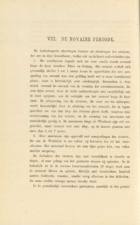 VIII. De novaire periode