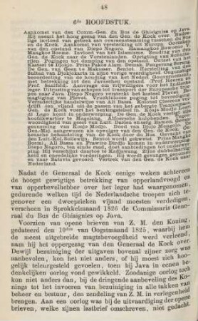 6de hoofdstuk. Aankomst van den Comm-Gen. du Bus de Ghisignies op Java. ...
