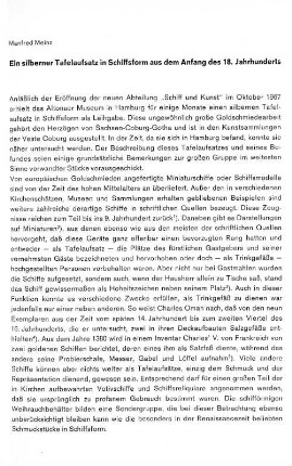 Ein silberner Tafelaufsatz in Schiffsform aus dem Anfang des 18. Jahrhunderts