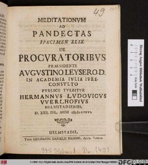 De Procvratoribvs