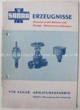 Angebotskatalog der VVB Sanar für sanitäre Armaturen