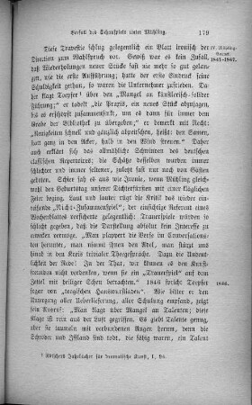 Verfall des Schauspiels unter Mühling.