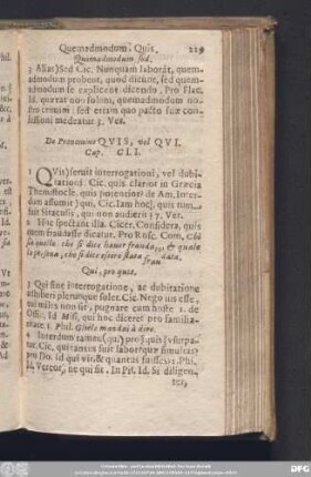 De Pronomine Quis, vel Qui. Cap. CLI.