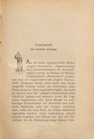 Seglers Taschenbuch : das Wissenswürdigste für Anfänger im Segelsport