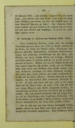 62. Katharina II., Kaiserin von Rußland (1762-1796)