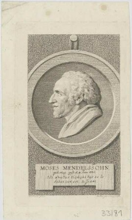Bildnis des Moses Mendelssohn