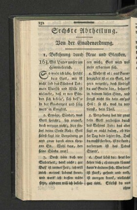 Sechste Abtheilung. Von der Gnadenordnung.