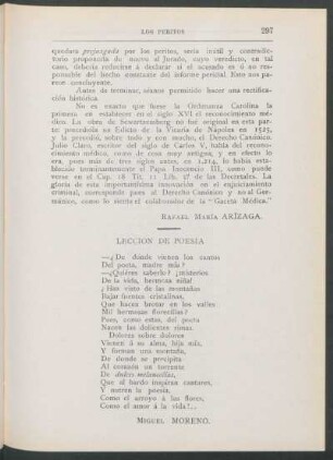 Lección de poesía