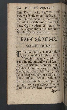 Pars septima.
