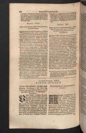 Constitutio XXV. - XXIX.