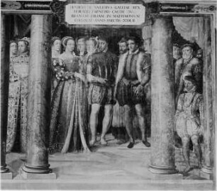 Die Hochzeit des Onorio Farnese mit Diana, der Tochter König Heinrichs III. von Frankreich