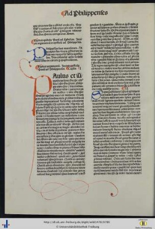 Argumentum in epistolam ad Philippenses