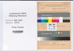Entnazifizierung Rupert Finke, geb. 14.12.1891 (Prokurist)