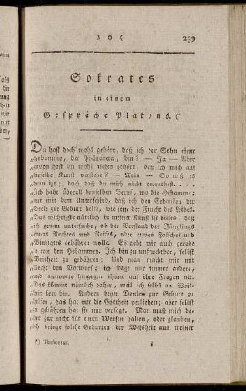 Sokrates in einem Gespräche Platons