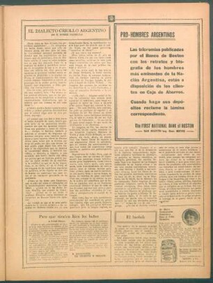 El dialecto criollo argentino