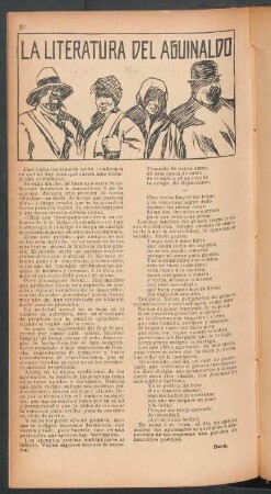 La literatura del aguinaldo