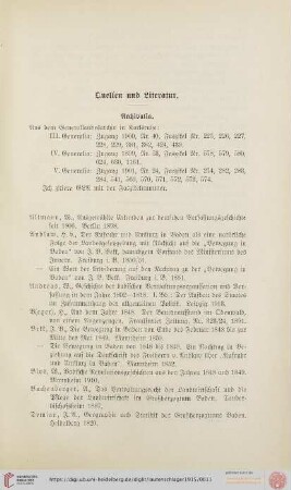 Quellen und Literatur