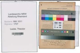 Entnazifizierung Theodor Laube , geb. 17.03.1900 (Friseurmeister)