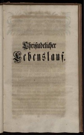 Christadelicher Lebenslauf