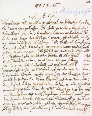Brief an Julius Meier-Graefe