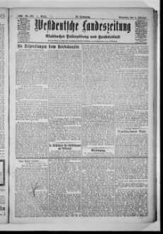 Westdeutsche Landeszeitung : Gladbacher Volkszeitung und Handelsblatt : allgemeiner Anzeiger für den gesamten Niederrhein : die Niederrheinische Heimatzeitung