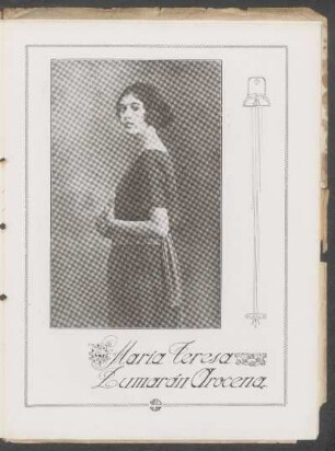 [Fotografía de] María Teresa Zumarán Arocena