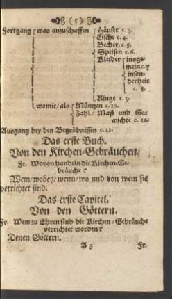 Das erste Buch. Von den Kirchen-Gebräuchen