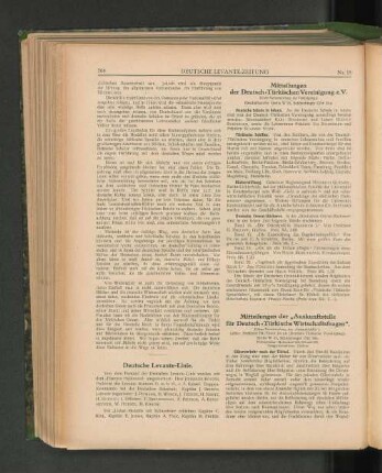 Mitteilungen der Deutsch-Türkischen Vereinigung e.V.