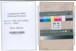 Entnazifizierung Heinrich Brod , geb. 00.00.0000 (Wachtmeister)