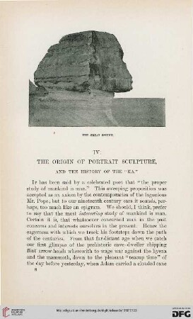 IV: The origin of portrait sculpture, and the history of the"Ka"