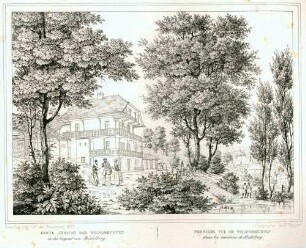 Erste Ansicht des Wolfsbrunnen in der Gegend von Heidelberg - Premiere Vue de Wolfsbrunnen dans les environs de Heidelberg