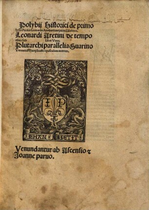 Polybii Historici de primo bello Punico : Libri tres
