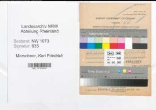 Entnazifizierung Karl Friedrich Marschner , geb. 19.11.1878 (Reichsbahnsekretaer)