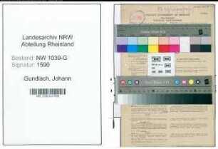 Entnazifizierung Johann Gundlach , geb. 16.02.1905 (Monteur)